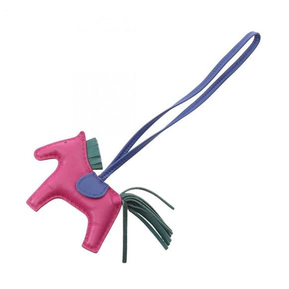 HERMES Pink Leather Charm - Picture 1 of 8